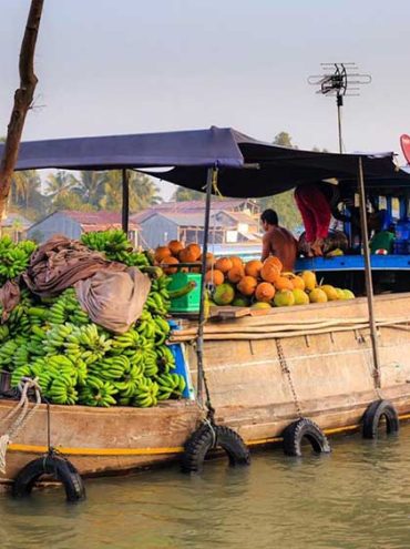 floating market Mekong delta